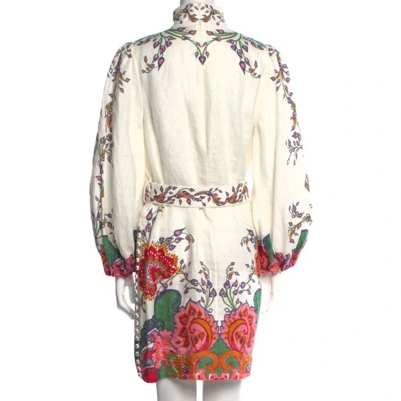 🌙 ZIMMERMAN LOVE STRUCK MINI LINEN DRESS 🌙 - Picture 4 of 8